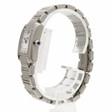 【6wfc0226】カルティエ タンクフランセーズSM ダイヤ WE110006 シルバー文字盤【中古】腕時計 レディース