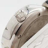 【6wfc0233】ルイヴィトン タンブール トランス＆バックス Q1215 シルバー文字盤【中古】腕時計 レディース