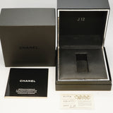 【6wfc0253】シャネル J12 ダイヤ H1174 黒文字盤【中古】腕時計 メンズ