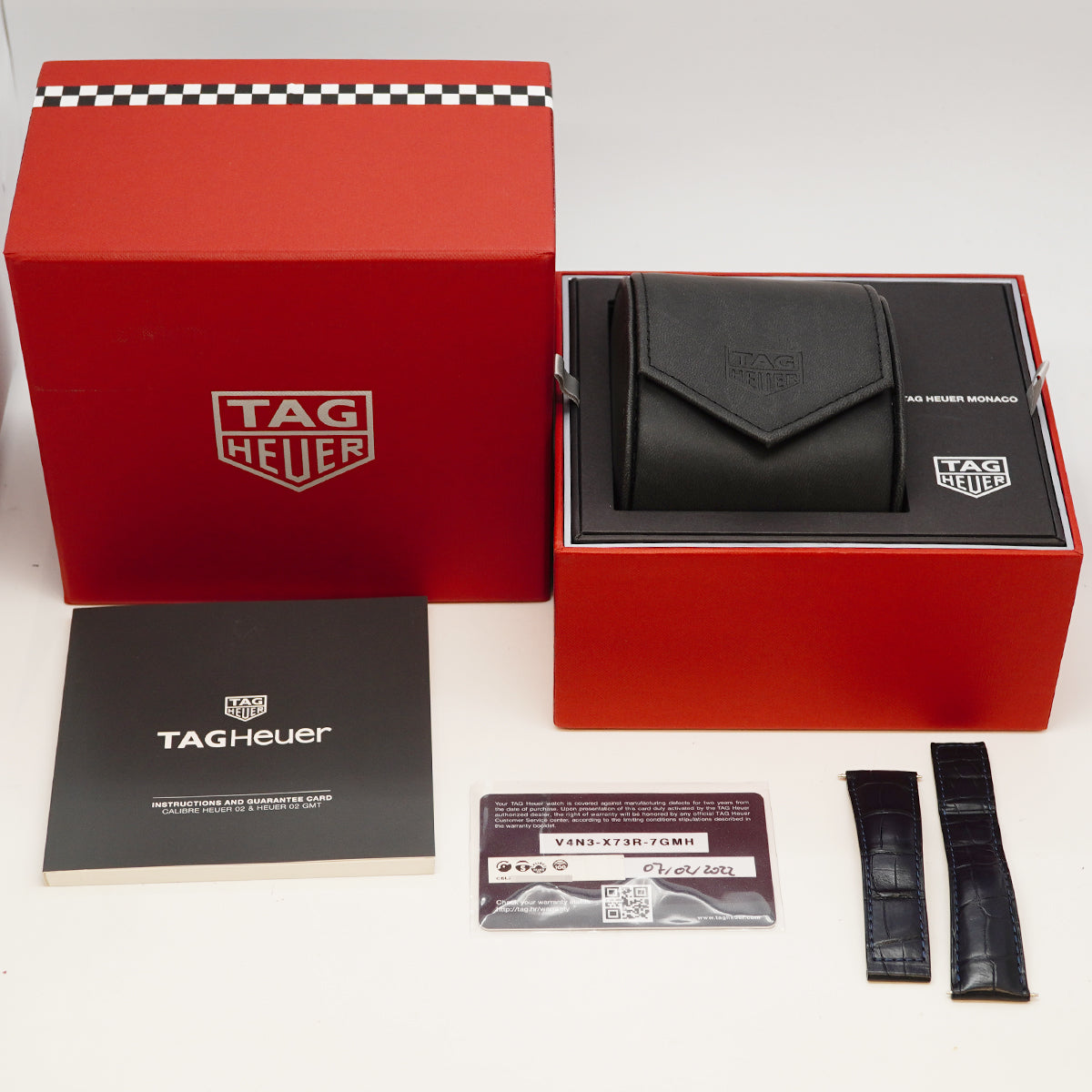 【6wfc0254】タグホイヤー モナコ クロノグラフ CBL2111 青文字盤【中古】腕時計 メンズ