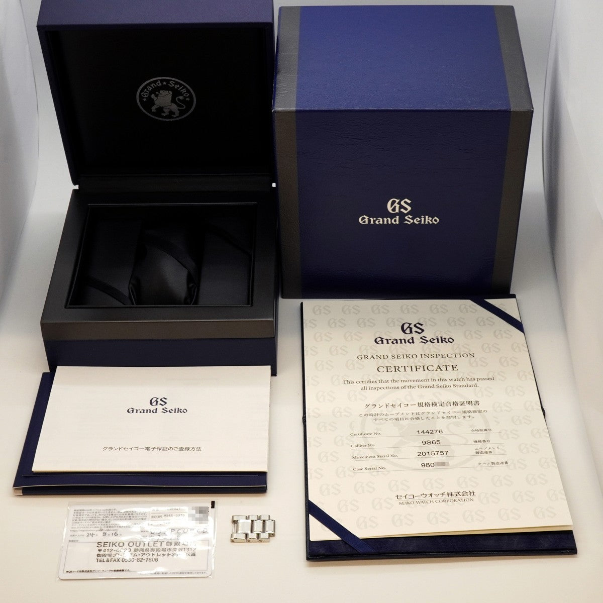 【6wfd0264】セイコー グランドセイコー ヘリテージコレクション SBGR317/9S65-00T0 黒文字盤【中古】腕時計 メンズ