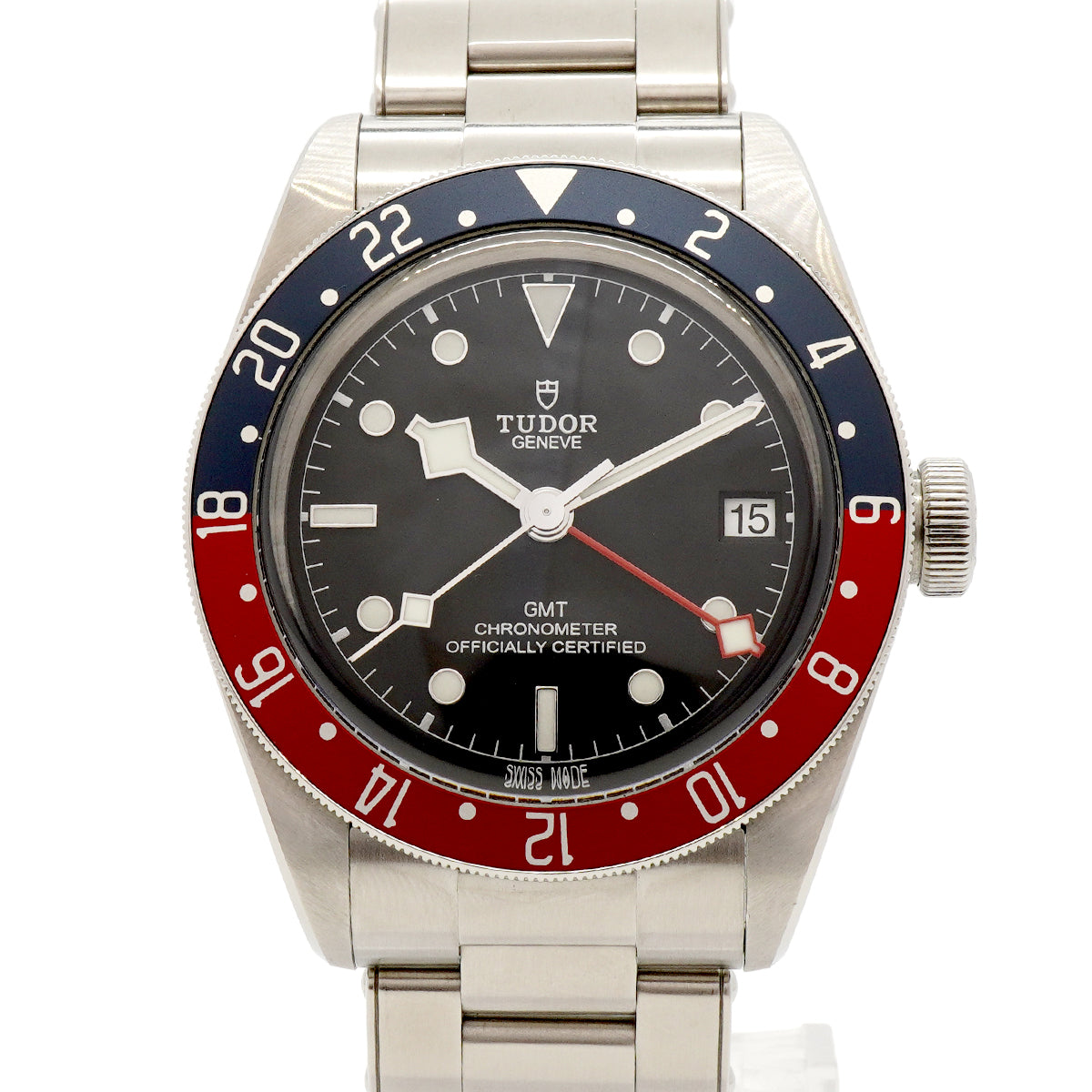 【6wfd0275】チュードル ブラックベイ GMT 79830RB 黒文字盤【中古】腕時計 メンズ