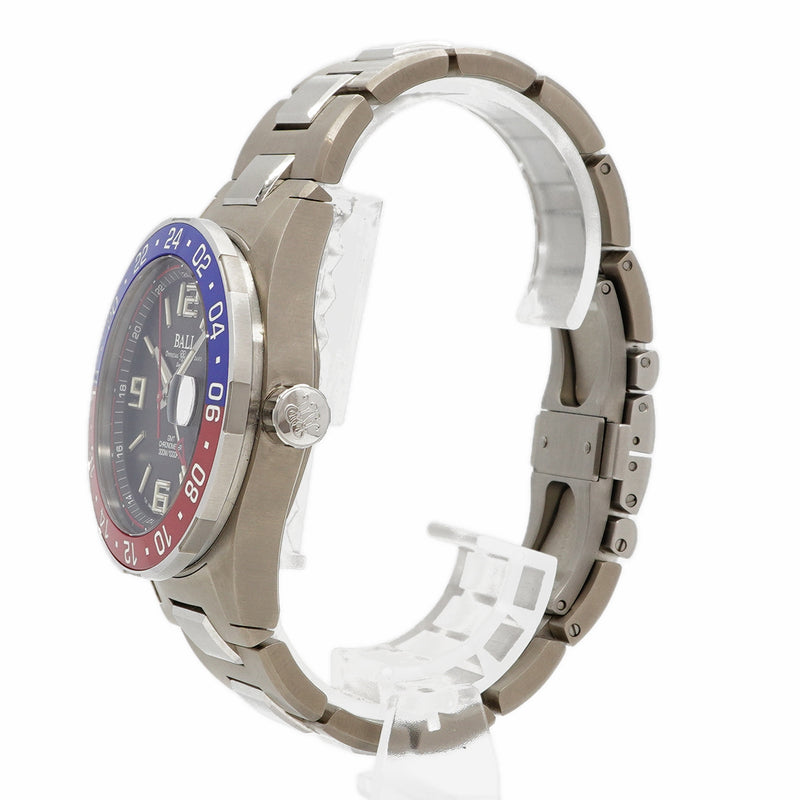 【6wfd0296】ボールウォッチ ロードマスター パイロット GMT DG3038A-S2CJ-BK 黒文字盤【中古】腕時計 メンズ