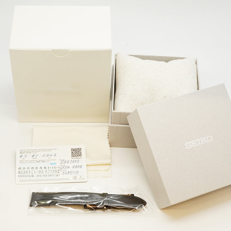【6wfd0298】セイコー プロスペックス アルピニスト SBEJ005/6R54-00B0 グリーン文字盤【中古】腕時計 メンズ