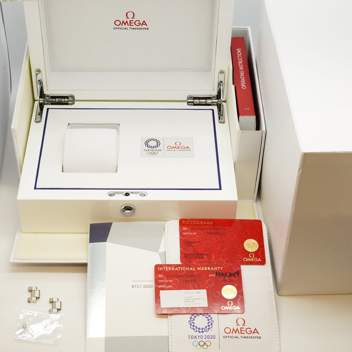 【6wfd0313】オメガ スピードマスター 東京2020オリンピック 2020本限定 522.30.42.30.03.001 青文字盤【中古】腕時計 メンズ