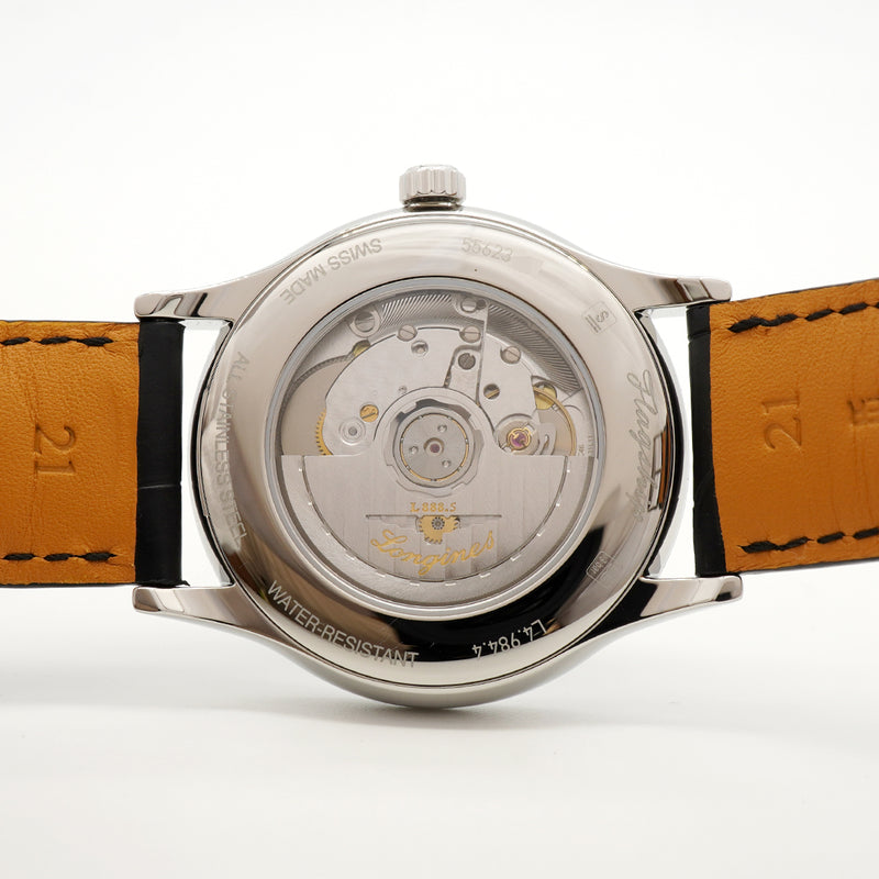 【6wfd0322】ロンジン フラッグシップ L4.984.4 黒文字盤【中古】腕時計 メンズ