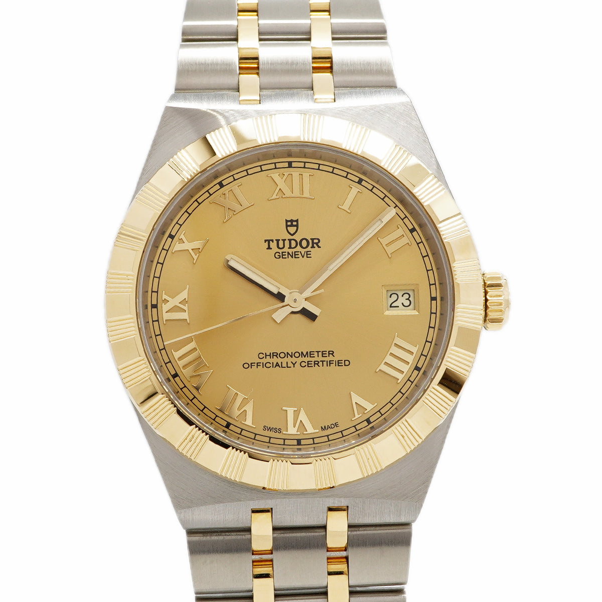 【6wfd0333】チュードル ロイヤル 36ｍｍ 2836C1A3 ゴールド文字盤【中古】腕時計 ボーイズ