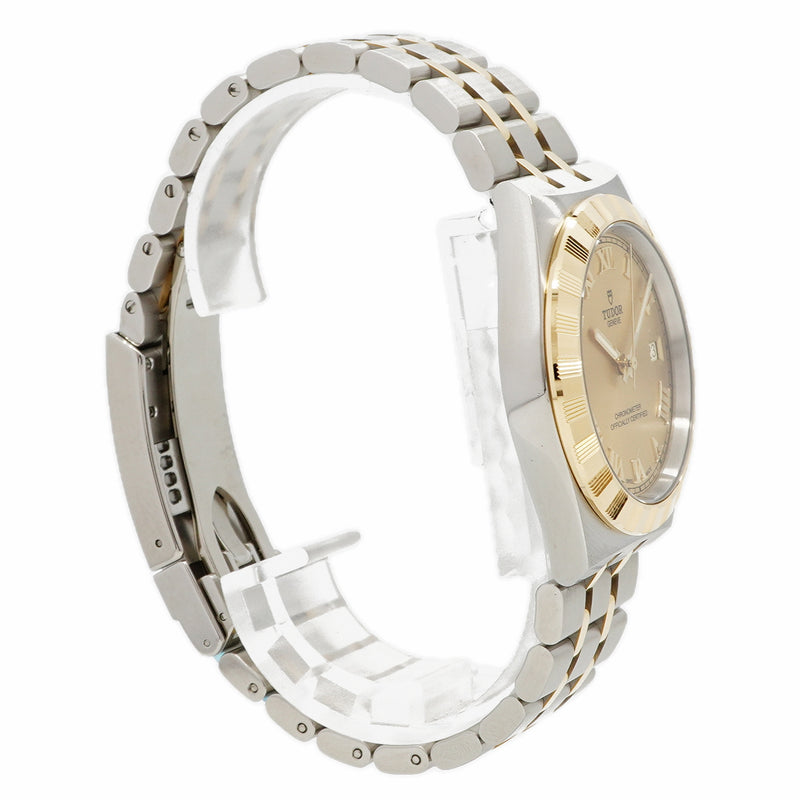 【6wfd0333】チュードル ロイヤル 36ｍｍ 2836C1A3 ゴールド文字盤【中古】腕時計 ボーイズ