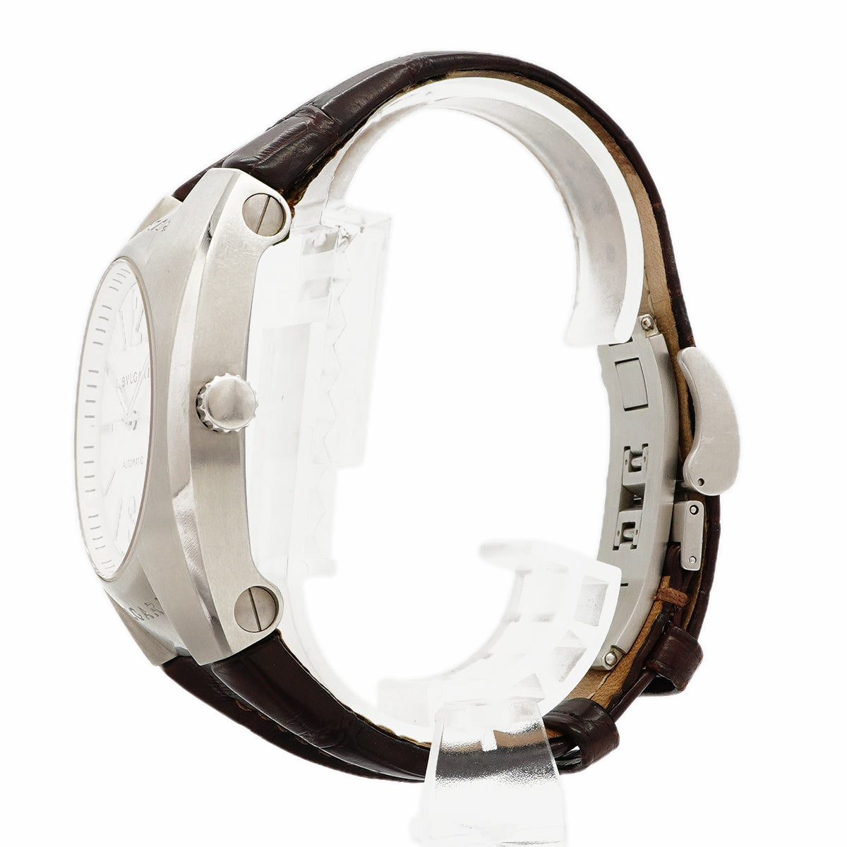 【6wfd0340】ブルガリ エルゴン EG40S シルバー文字盤【中古】腕時計 メンズ