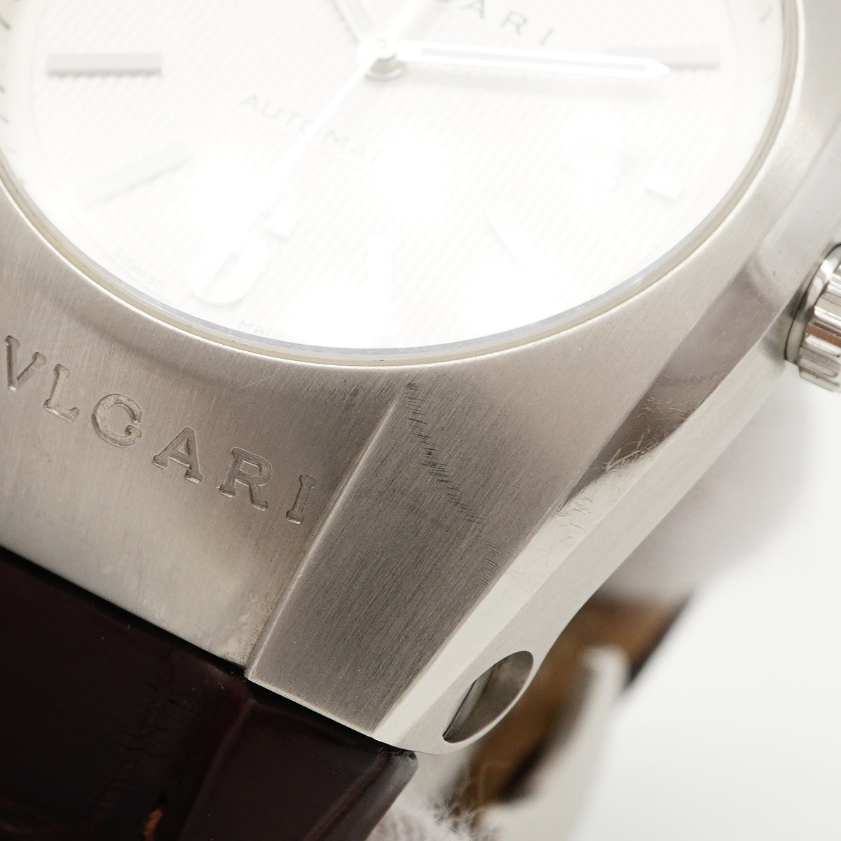 【6wfd0340】ブルガリ エルゴン EG40S シルバー文字盤【中古】腕時計 メンズ