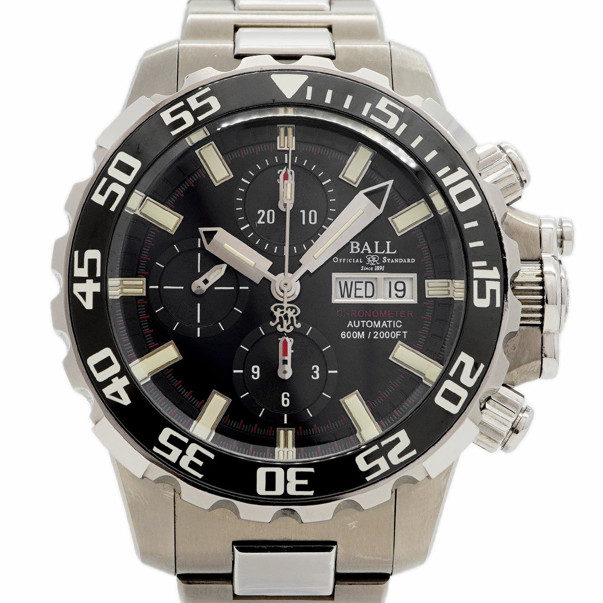 【6wfd0349】ボールウォッチ ネドゥ G5 DC3226A 黒文字盤【中古】腕時計 メンズ