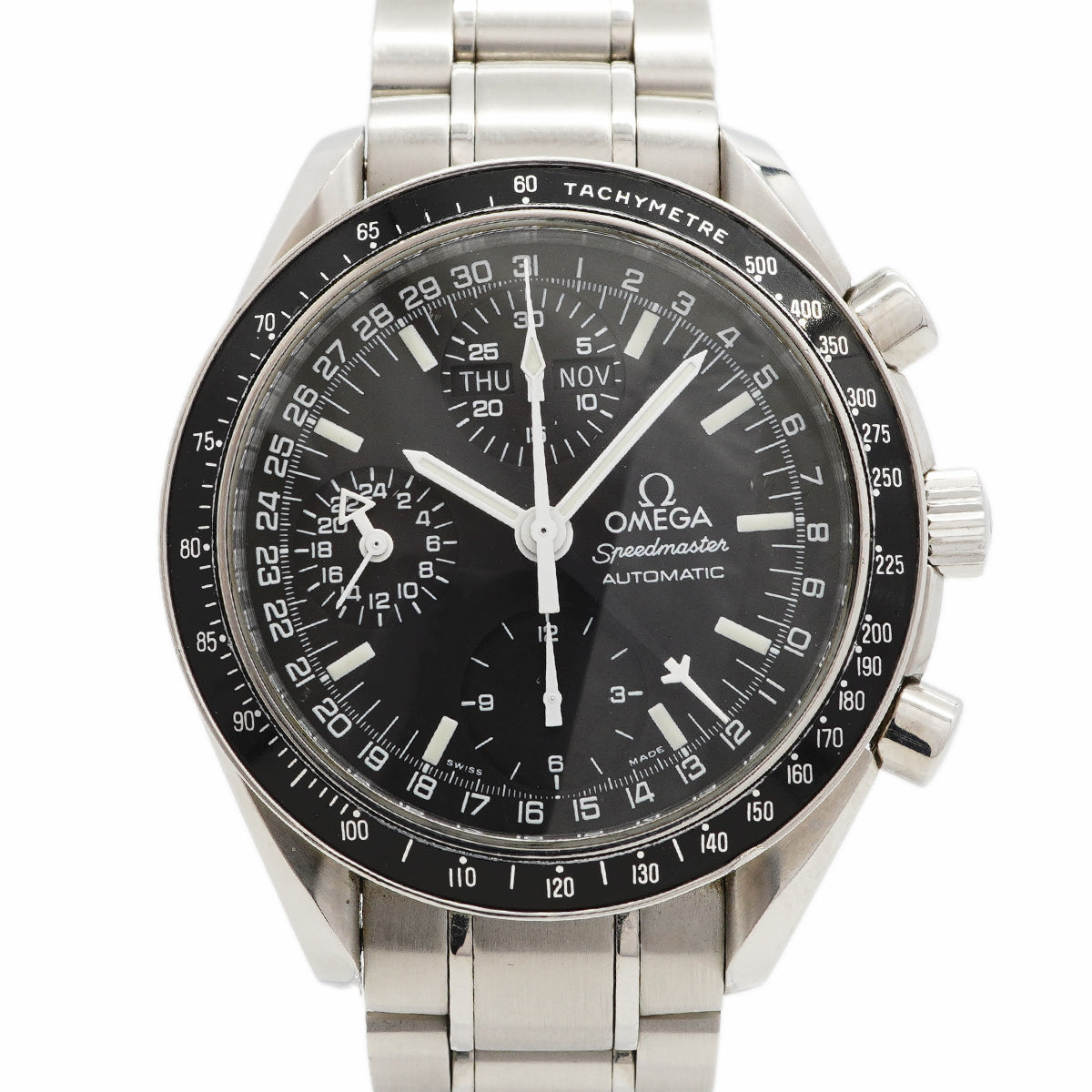 【6wfd0352】オメガ スピードマスター マーク40 コスモス 3520.50 黒文字盤【中古】腕時計 メンズ