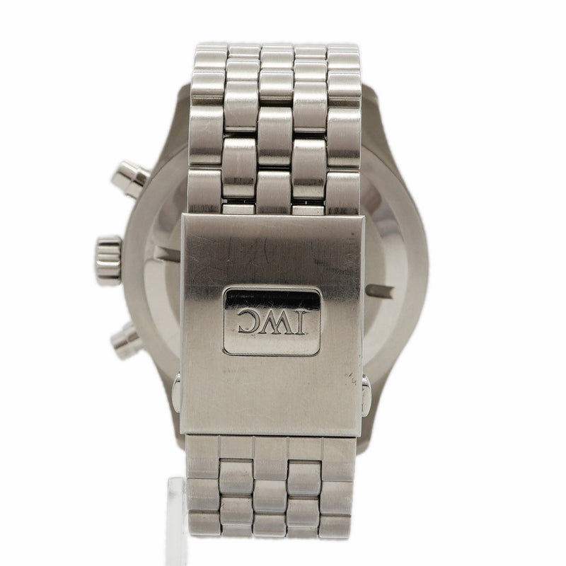 【6wga0043】IWC アイダブリューシー シャフハウゼン パイロットウォッチ クロノグラフ IW377710 黒文字盤【中古】腕時計 メンズ