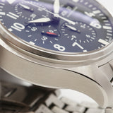 【6wga0043】IWC アイダブリューシー シャフハウゼン パイロットウォッチ クロノグラフ IW377710 黒文字盤【中古】腕時計 メンズ