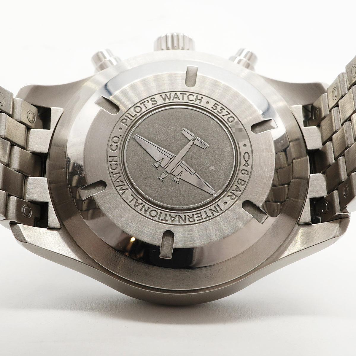 【6wga0043】IWC アイダブリューシー シャフハウゼン パイロットウォッチ クロノグラフ IW377710 黒文字盤【中古】腕時計 メンズ