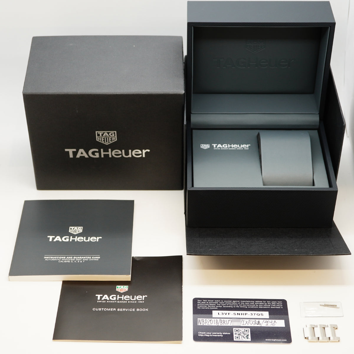 【6wga0058】タグホイヤー アクアレーサー プロフェッショナル300 WBP201B 青文字盤【中古】腕時計 メンズ