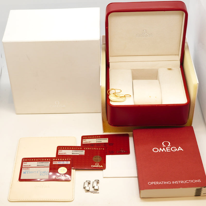 【6wga0068】オメガ シーマスター プラネットオーシャン 2208.50 黒文字盤【中古】腕時計 メンズ