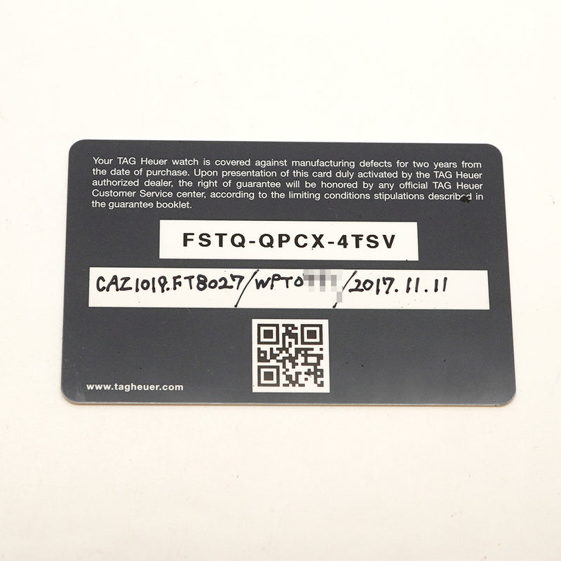 【6wga0075】タグホイヤー フォーミュラ1 アイルトン・セナ スペシャルエディション CAZ1019 黒文字盤【中古】腕時計 メンズ
