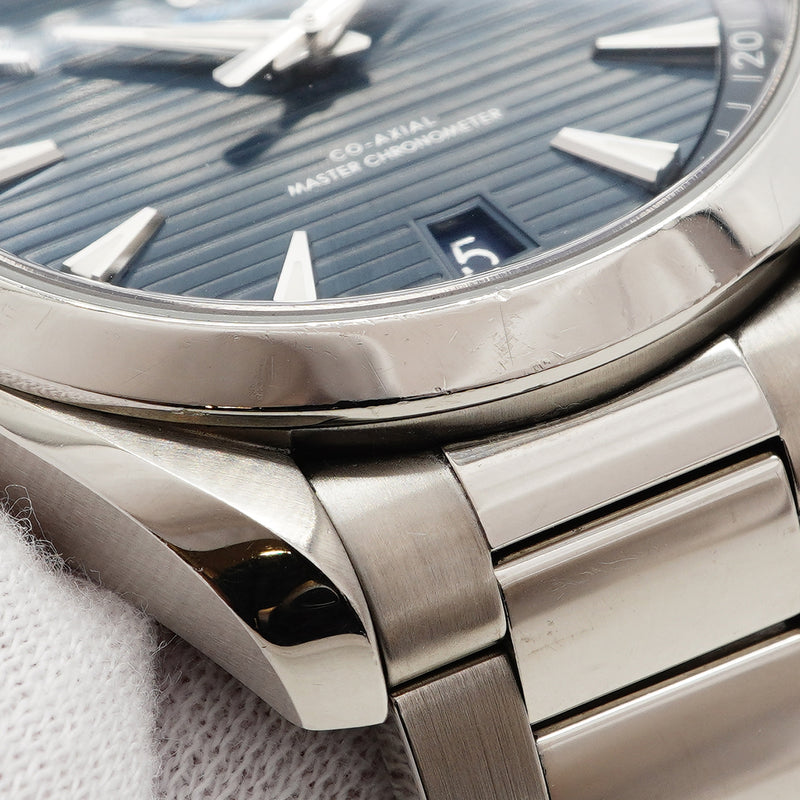 【6wgb0086】オメガ シーマスター アクアテラ 220.10.41.21.03.001 青文字盤【中古】腕時計 メンズ