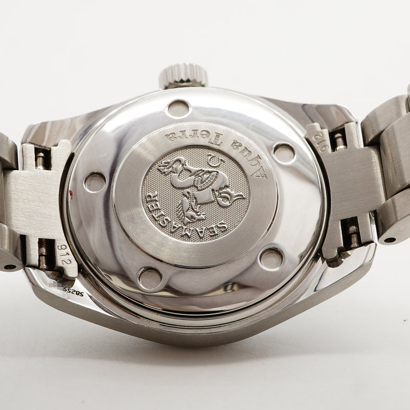 【6wgb0099】オメガ シーマスター アクアテラ 2577.50 黒文字盤【中古】腕時計 レディース