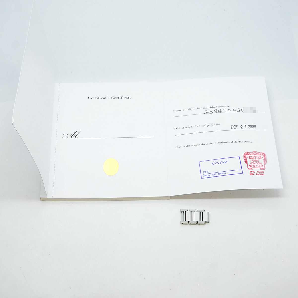 【6wgb0104】カルティエ タンクフランセーズSM W51028Q3 ピンク文字盤【中古】腕時計 レディース