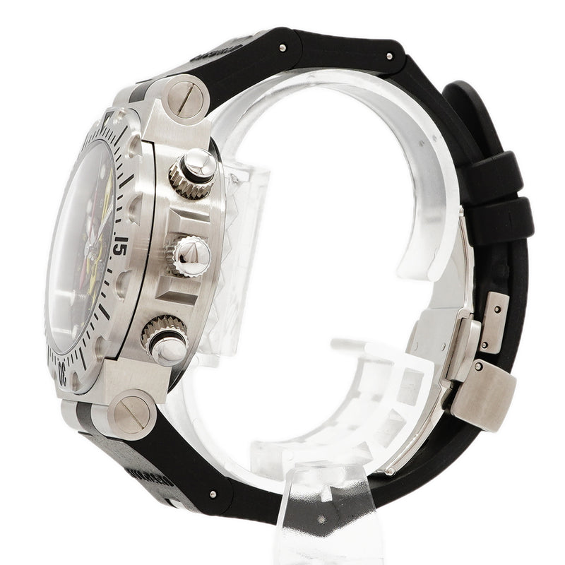 【6wgb0106】ブルガリ ディアゴノ スクーバー フライバック SC40S 黒文字盤【中古】腕時計 メンズ
