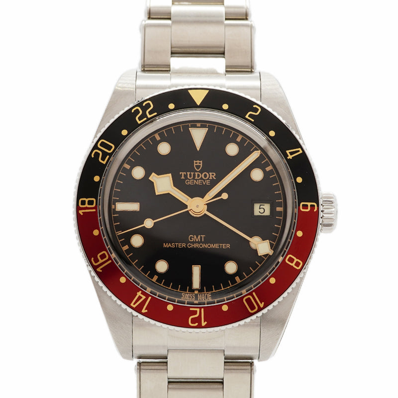 【6wgb0109】チュードル ブラックベイ58 GMT 7939G1A0NRU 黒文字盤【中古】腕時計 メンズ