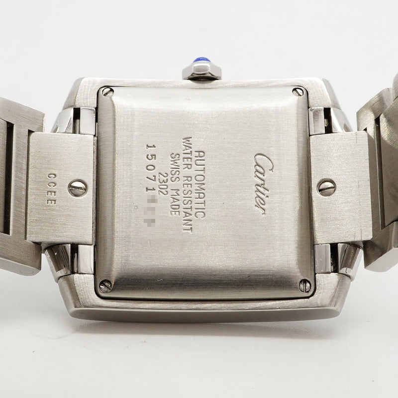 【6wgb0123】カルティエ タンクフランセーズLM W51002Q3 シルバー文字盤【中古】腕時計 メンズ
