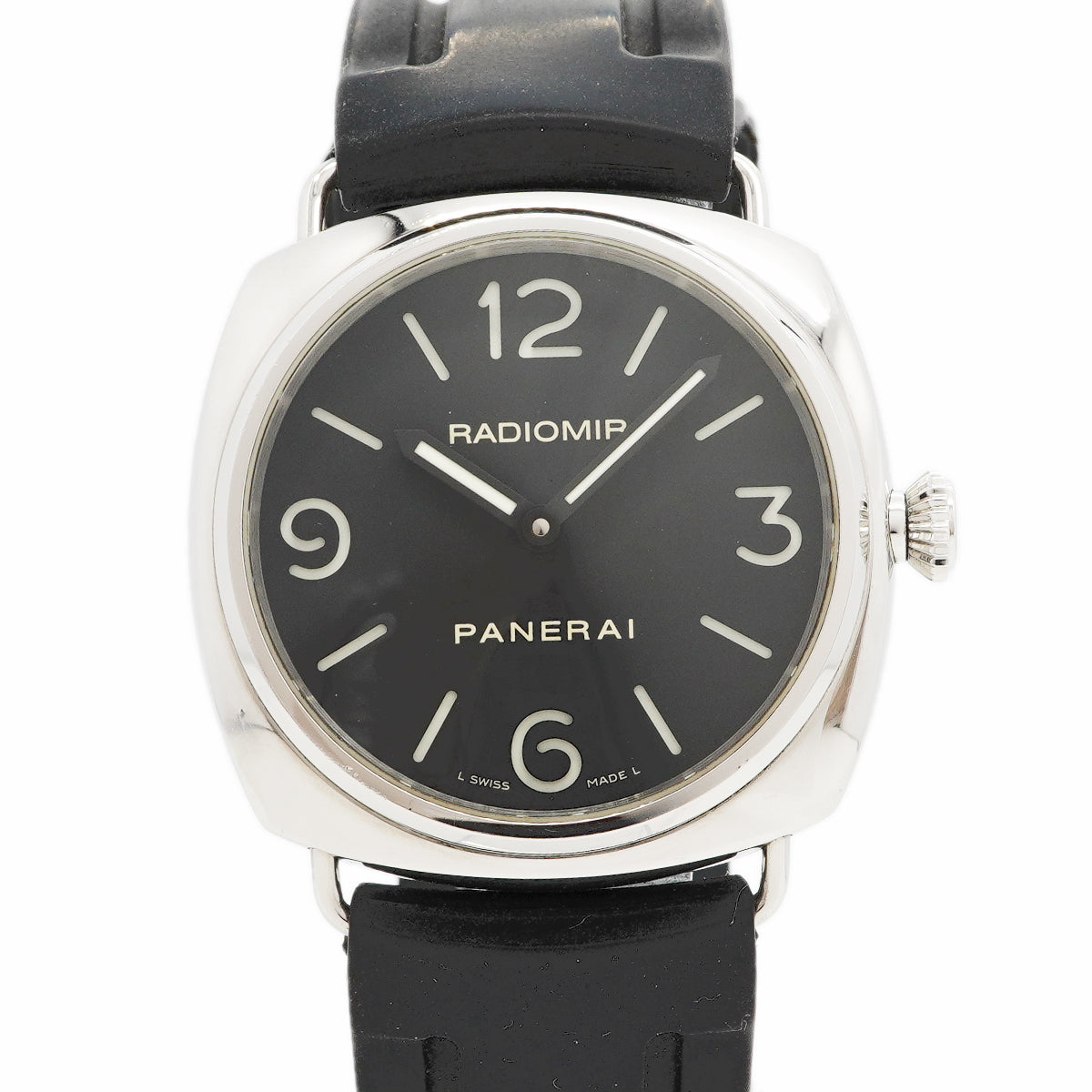 【6wgb0125】オフィチーネパネライ ラジオミール ベース PAM00210 黒文字盤【中古】腕時計 メンズ