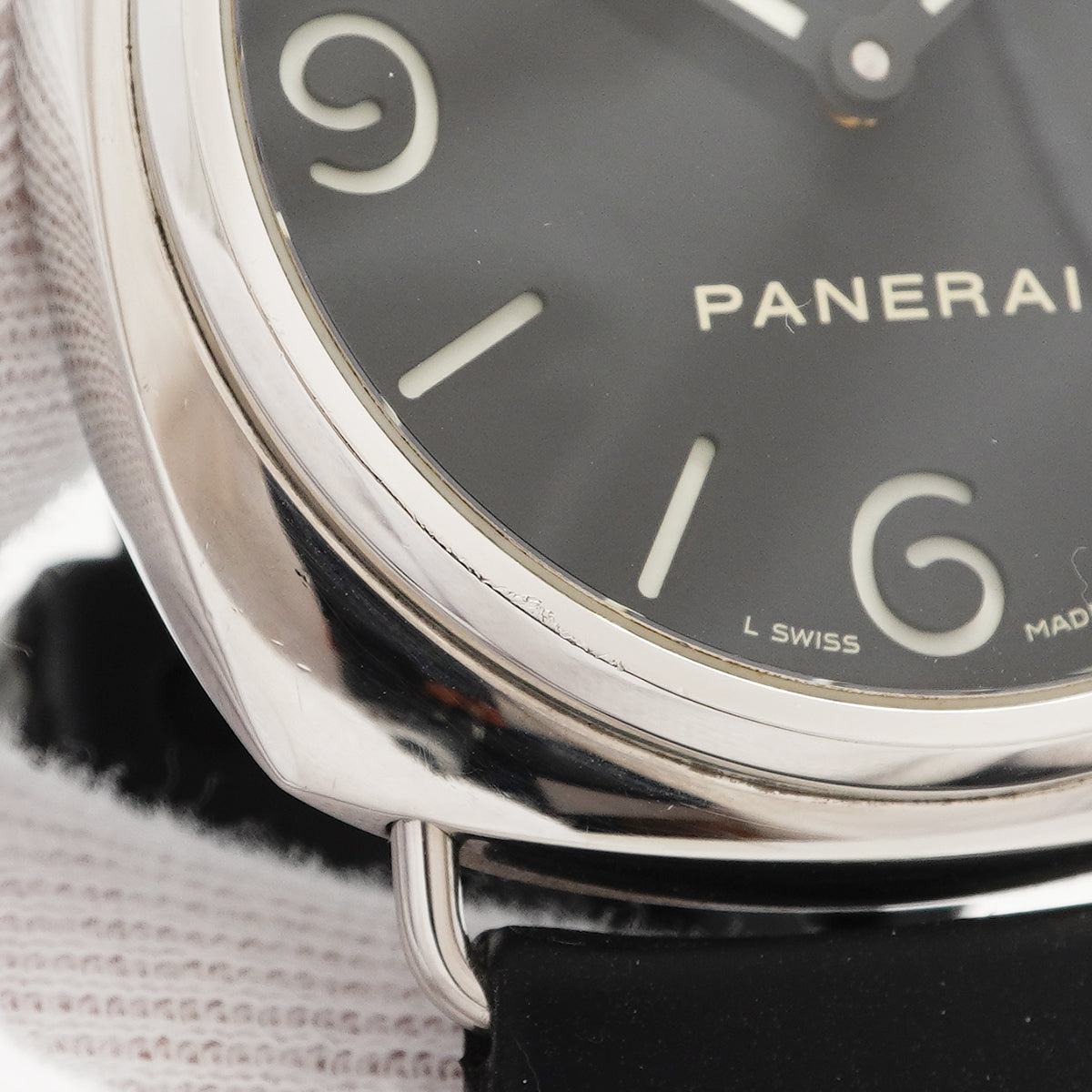 【6wgb0125】オフィチーネパネライ ラジオミール ベース PAM00210 黒文字盤【中古】腕時計 メンズ