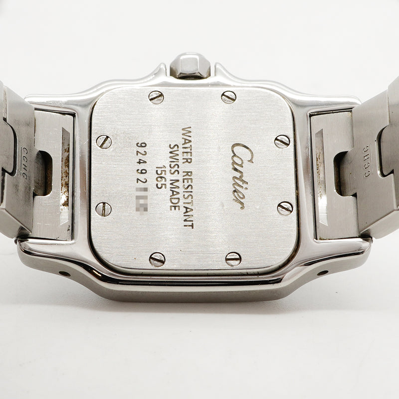 【6wgb0128】カルティエ サントスガルベ SM W20056D6 アイボリー文字盤【中古】腕時計 レディース
