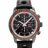 【6wgb0137】ショパール ミッレミリア GMT スピードブラック2 16/8992 黒文字盤【中古】腕時計 メンズ