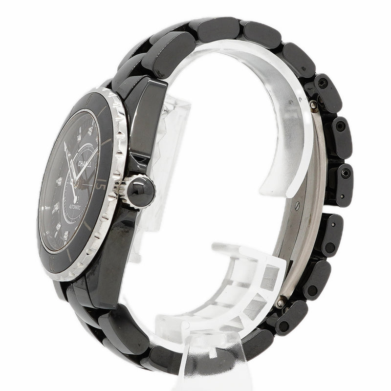 【6wgb0147】シャネル J12 ダイヤ H1626 黒文字盤【中古】腕時計 メンズ