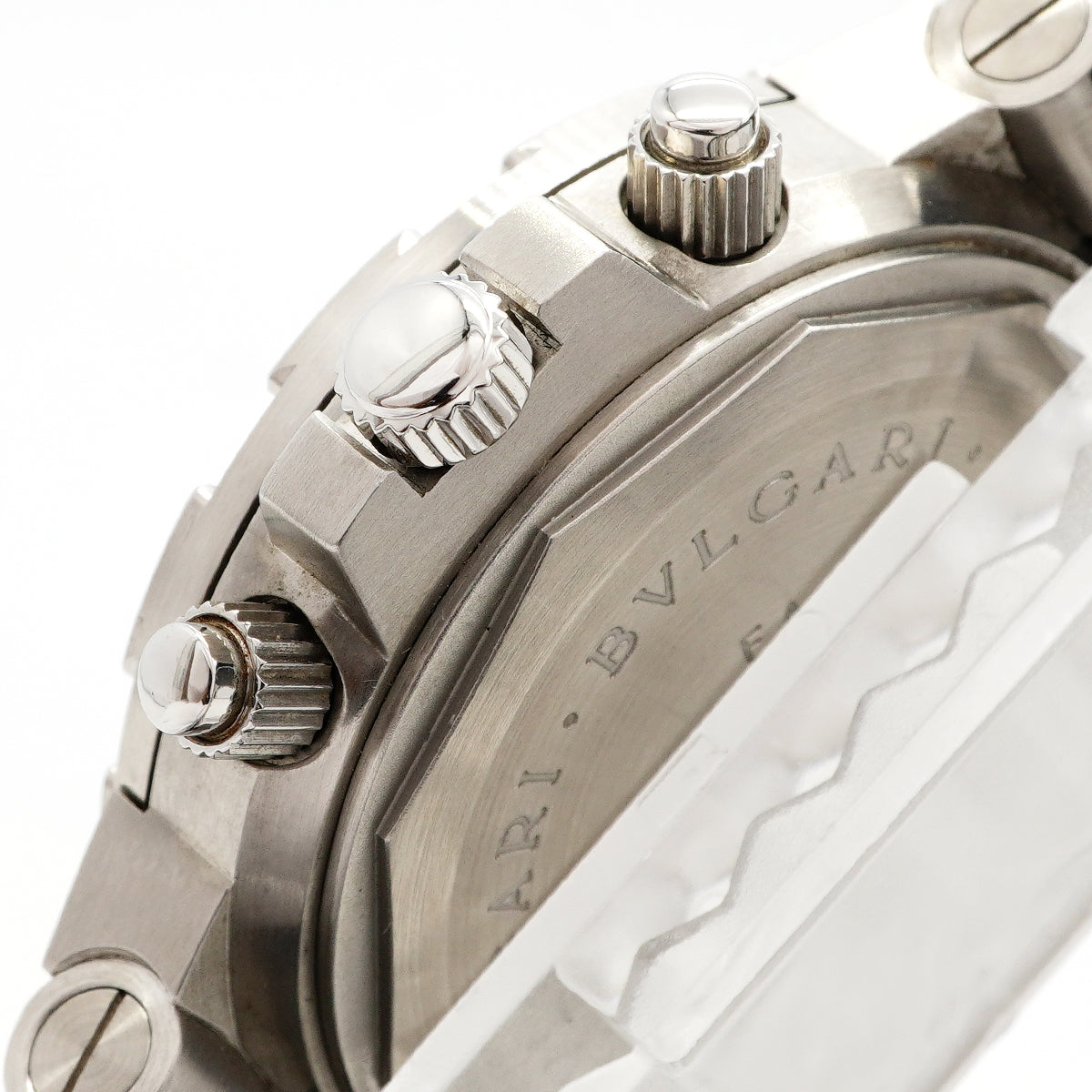 【6wgc0172】ブルガリ ディアゴノ スクーバ GMT SD38SGMT 黒文字盤【中古】腕時計 メンズ