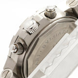 【6wgc0172】ブルガリ ディアゴノ スクーバ GMT SD38SGMT 黒文字盤【中古】腕時計 メンズ