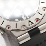 【6wgc0172】ブルガリ ディアゴノ スクーバ GMT SD38SGMT 黒文字盤【中古】腕時計 メンズ
