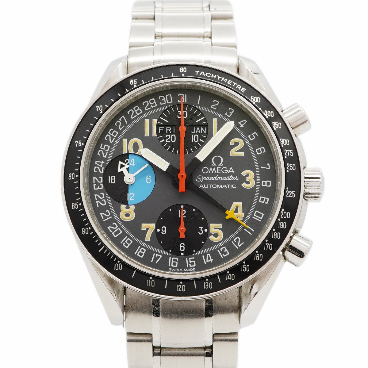【6wgc0174】オメガ スピードマスター マーク40 AM/PM トリプルカレンダー 3520.53 グレー文字盤【中古】腕時計 メンズ