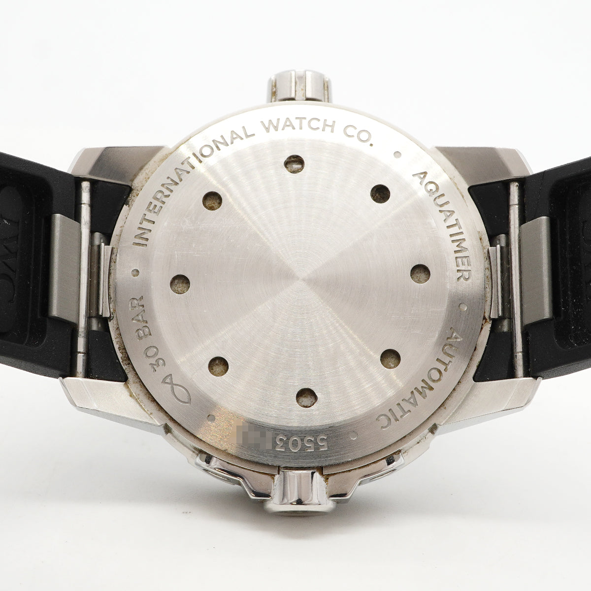 【6wgc0176】IWC アイダブリューシー シャフハウゼン アクアタイマー IW329002 黒文字盤【中古】腕時計 メンズ