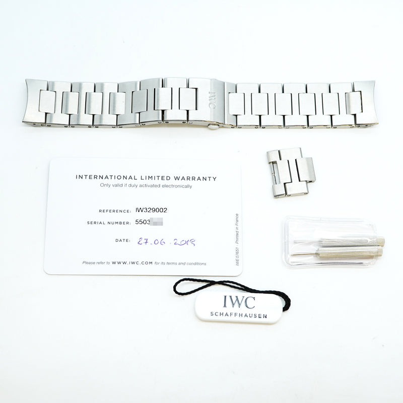 【6wgc0176】IWC アイダブリューシー シャフハウゼン アクアタイマー IW329002 黒文字盤【中古】腕時計 メンズ