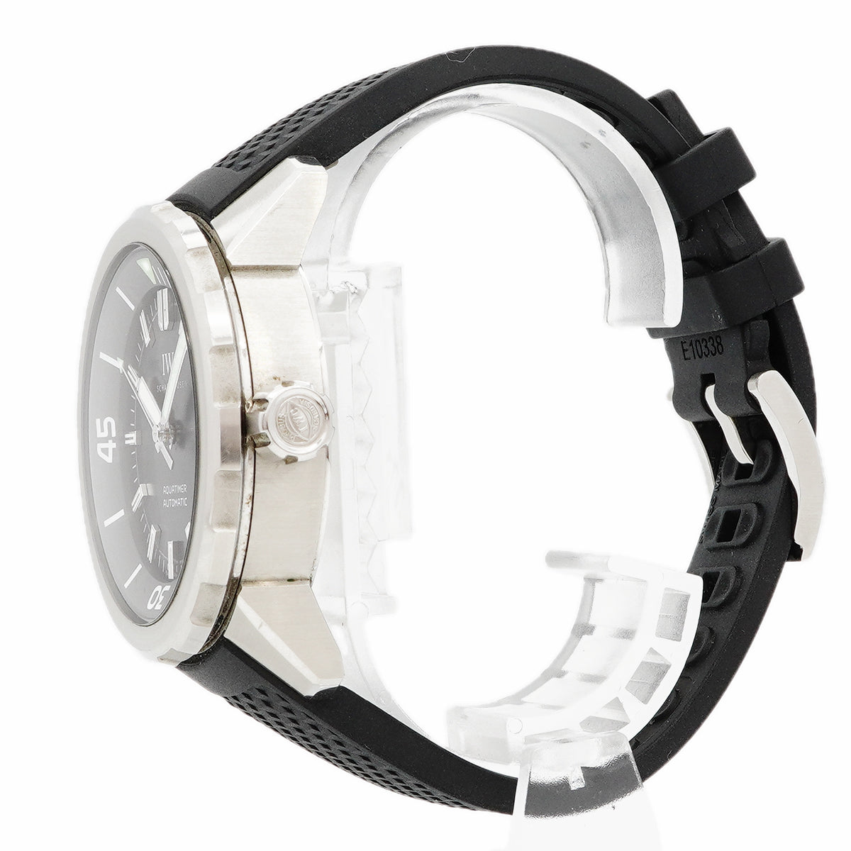 【6wgc0176】IWC アイダブリューシー シャフハウゼン アクアタイマー IW329002 黒文字盤【中古】腕時計 メンズ