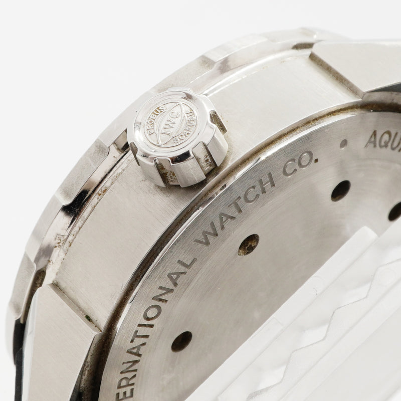 【6wgc0176】IWC アイダブリューシー シャフハウゼン アクアタイマー IW329002 黒文字盤【中古】腕時計 メンズ