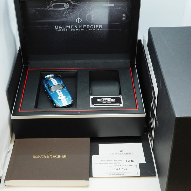 【6wgc0187】ボーム&メルシェ クリフトン クラブ シェルビーコブラ M0A10342 シルバー文字盤【中古】腕時計 メンズ