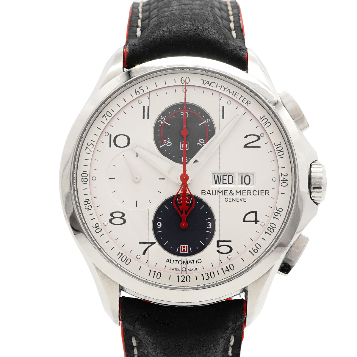 【6wgc0187】ボーム&メルシェ クリフトン クラブ シェルビーコブラ M0A10342 シルバー文字盤【中古】腕時計 メンズ