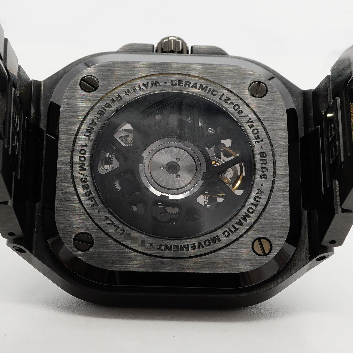 【6wgc0196】ベル&ロス BR05 スケルトン ブラックセラミック BR05A-BL-SK-CE/SCE スケルトン文字盤【中古】腕時計 メンズ
