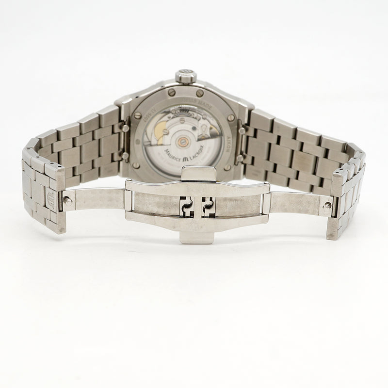 【6wgc0224】モーリス・ラクロア アイコン オートマティック AI6007-SS002-230-1 グレー文字盤【中古】腕時計 メンズ