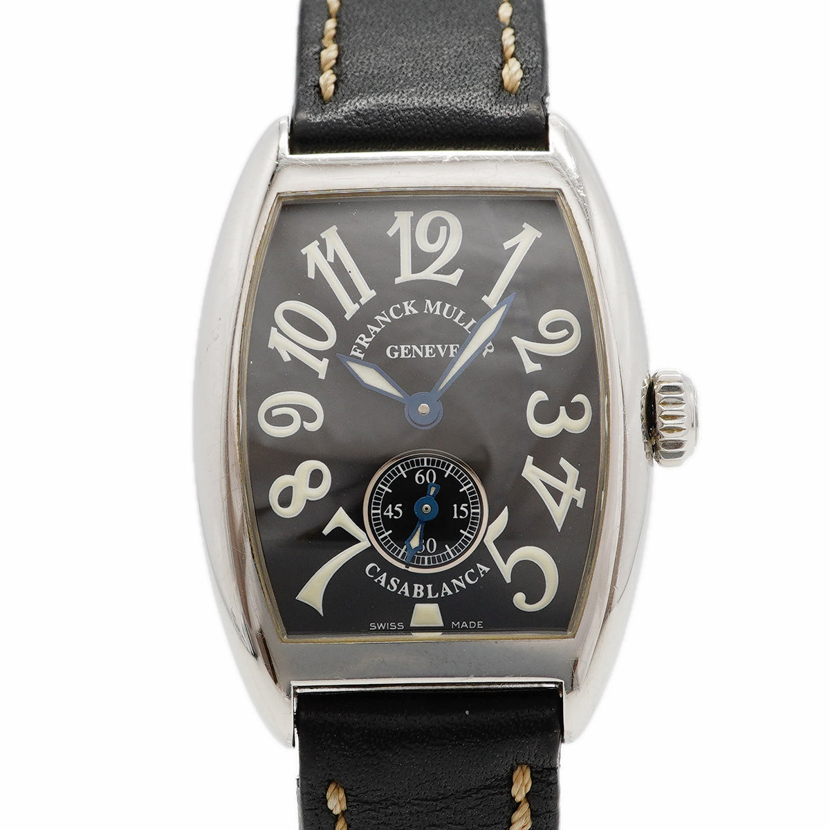【6wgc0225】フランクミュラー カサブランカ スモールセコンド 1750S6 黒文字盤【中古】腕時計 レディース