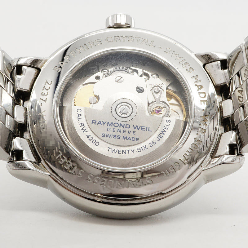 【6wgc0226】レイモンドウェイル マエストロ 2237-ST-65001 シルバー文字盤【中古】腕時計 メンズ