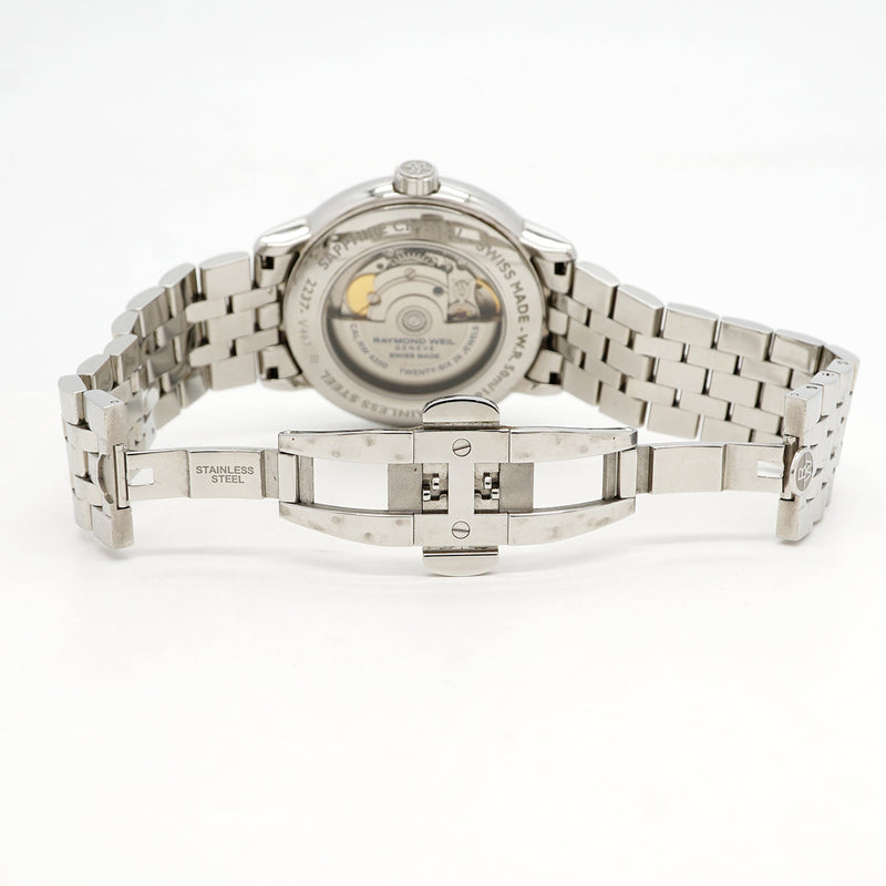 【6wgc0226】レイモンドウェイル マエストロ 2237-ST-65001 シルバー文字盤【中古】腕時計 メンズ