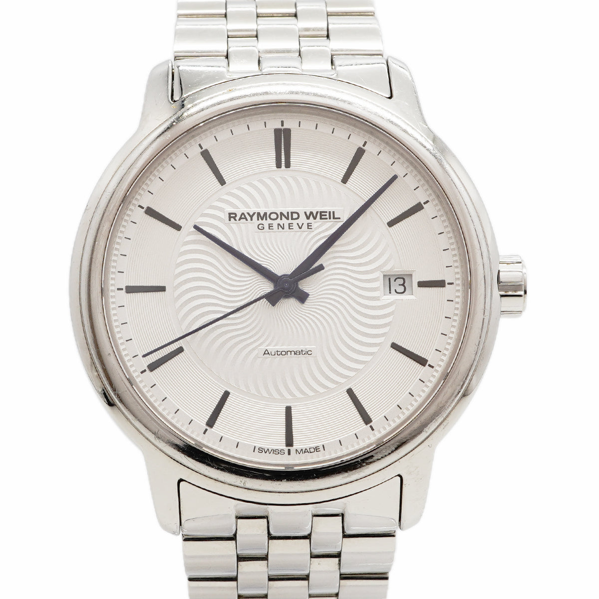 【6wgc0226】レイモンドウェイル マエストロ 2237-ST-65001 シルバー文字盤【中古】腕時計 メンズ