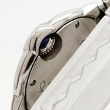 【6wgc0231】カルティエ バロンブルーSM W69010Z4 シルバー文字盤【中古】腕時計 レディース